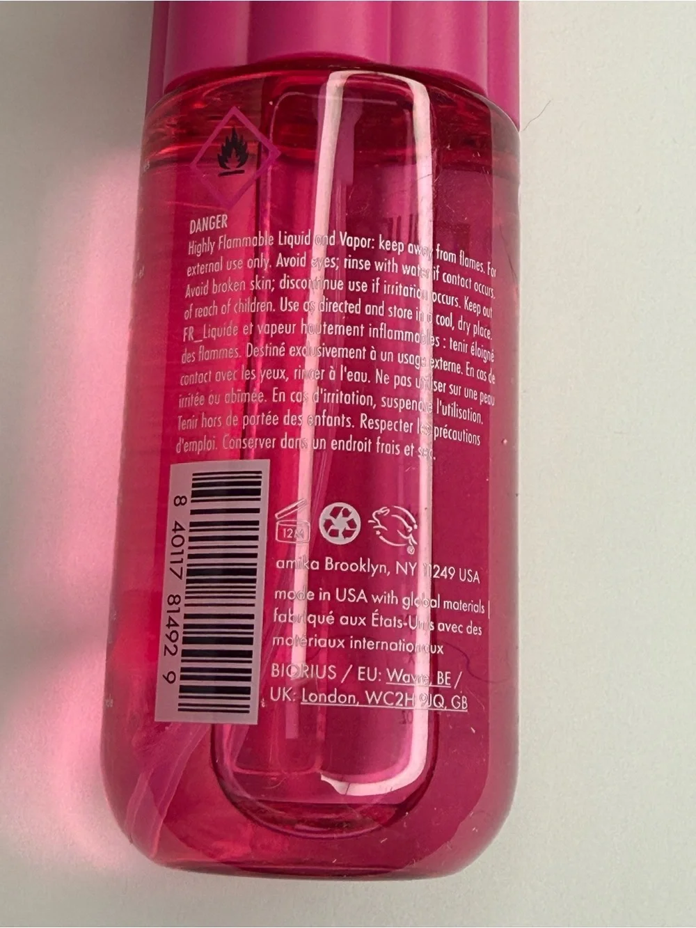 Amika Aura Warm Fruity Floral Hair Body Mist Salon-Exclusive Fragrance Vegan NWT
